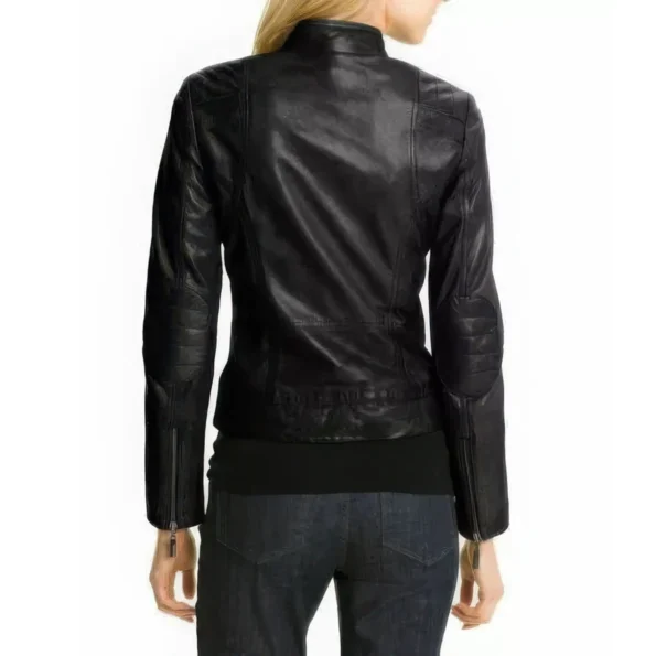 Women’s Black Café Racer Leather Jackets